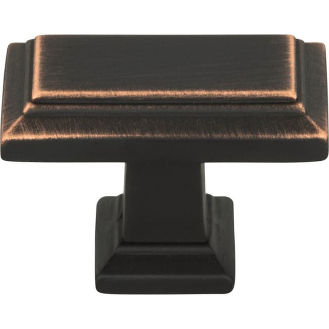 Top Knobs Sutton Place Series 1-7/16 in (37 mm) L x 3/4 in (19 mm) W Venetian Bronze Knob, - 290-VB