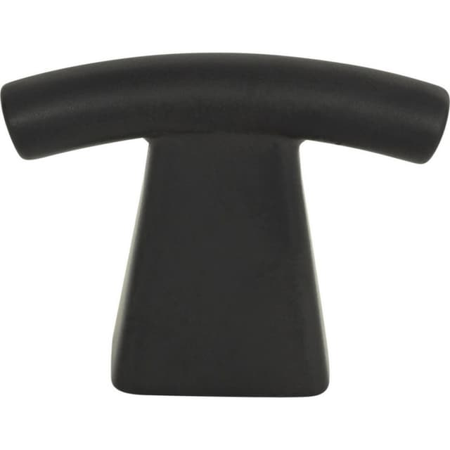 Top Knobs Fulcrum Series 1-1/2 in (38 mm) L x 5/16 in (8 mm) W Matte Black Knob, - 305-BL