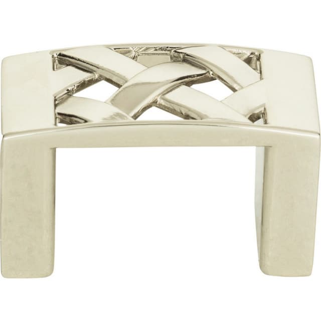 Top Knobs Lattice Series 1-5/8 in (41 mm) L x 15/16 in (24 mm) W Polished Nickel Knob, - 309-PN