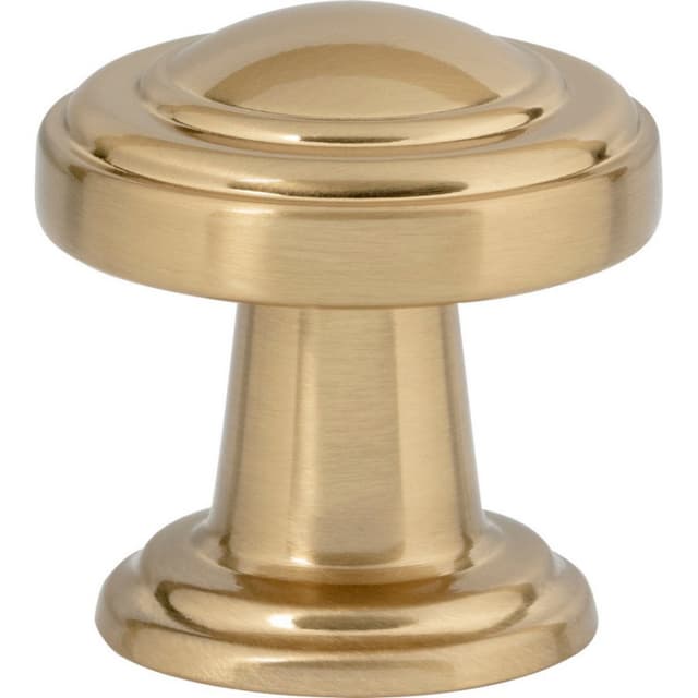 Top Knobs Bronte Series 1-1/8" (29 mm) Diameter Warm BrassKnob, - 313-WB