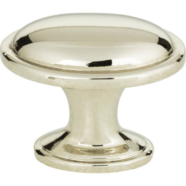 Top Knobs Austen Series 1-5/16 in (33 mm) L x 15/16 in (24 mm) W Polished Nickel Knob, - 316-PN