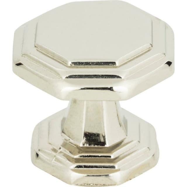Top Knobs Dickinson Series 1-1/4 in (32 mm) L x 1-1/4 in (32 mm) W Polished Nickel Knob, - 319-PN