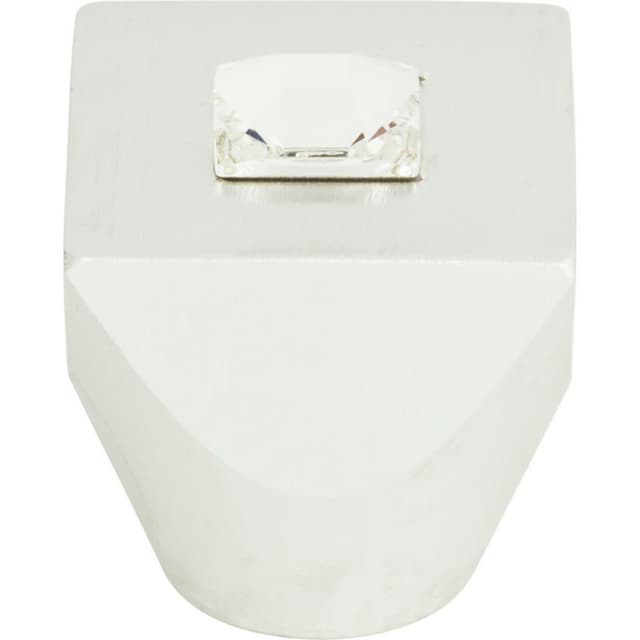 Top Knobs Crystal Series 1 in (25 mm) L x 1 in (25 mm) W Matte Chrome Knob, - 3195-MC