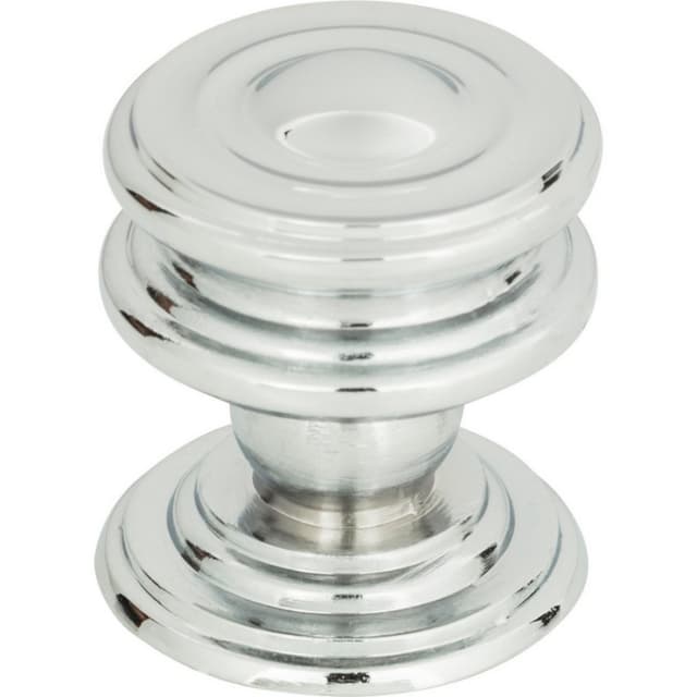 Top Knobs Campaign Series 1-1/4" (32 mm) Diameter Polished ChromeKnob, - 376-CH