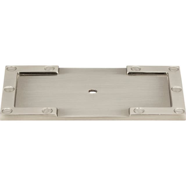 Campaign L-Bracket Backplate 3-11/16" Long Brushed Nickel Atlas Homewares