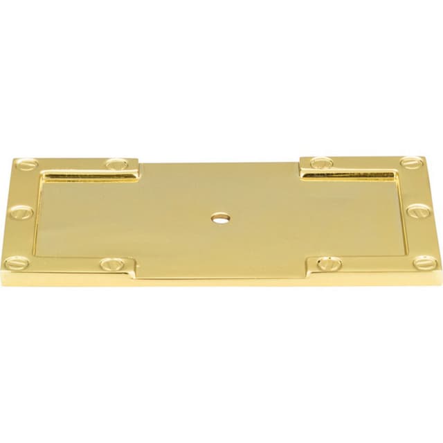 Campaign L-Bracket Backplate 3-11/16" Long Polished Brass Atlas Homewares