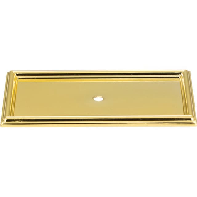 Campaign Rope Backplate 3-11/16" Long Polished Brass Atlas Homewares