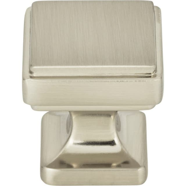 Top Knobs Kate Series 1-1/8 in (28.5 mm) L x 1-1/8 in (29 mm) W Brushed Nickel Knob, - A200-BRN