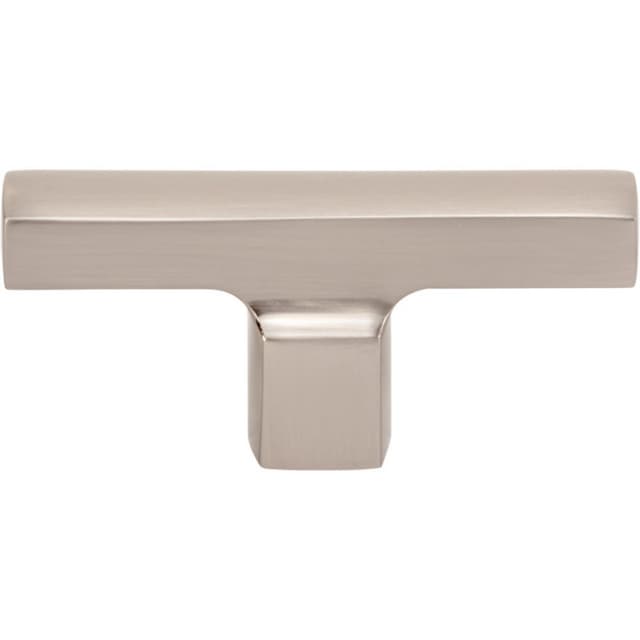 Top Knobs Holloway Series 2-3/4 in (70 mm) L x 1/2 in (13 mm) W Brushed Nickel Knob, - A521-BRN