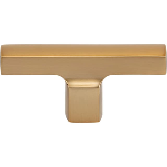Top Knobs Holloway Series 2-3/4 in (70 mm) L x 1/2 in (13 mm) W Warm Brass Knob, - A521-WB