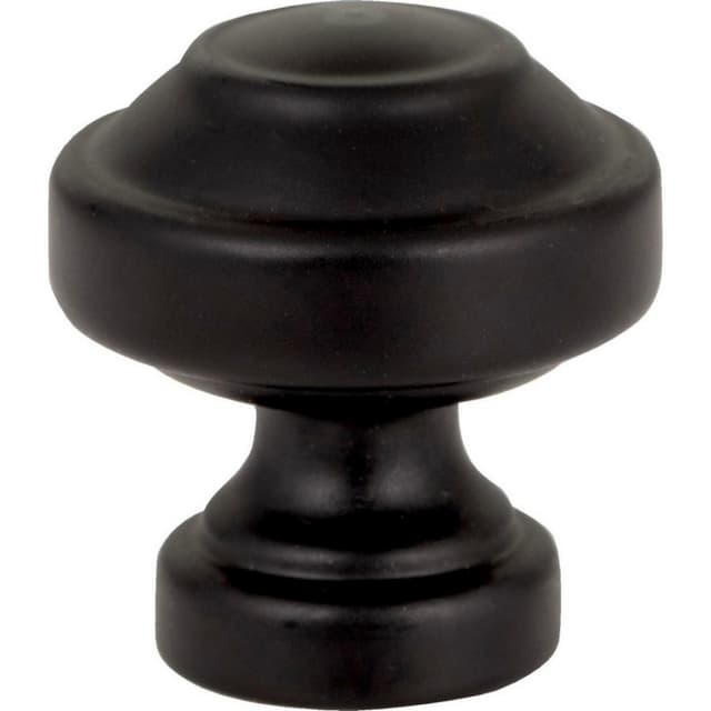 Top Knobs Malin Series 1-1/8" (29 mm) Diameter Matte BlackKnob, - A640-BL
