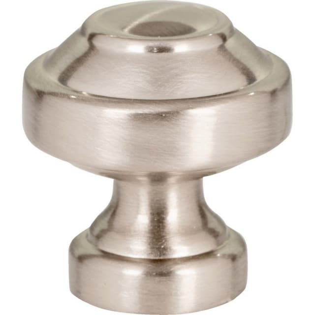 Top Knobs Malin Series 1-1/8" (29 mm) Diameter Brushed NickelKnob, - A640-BRN