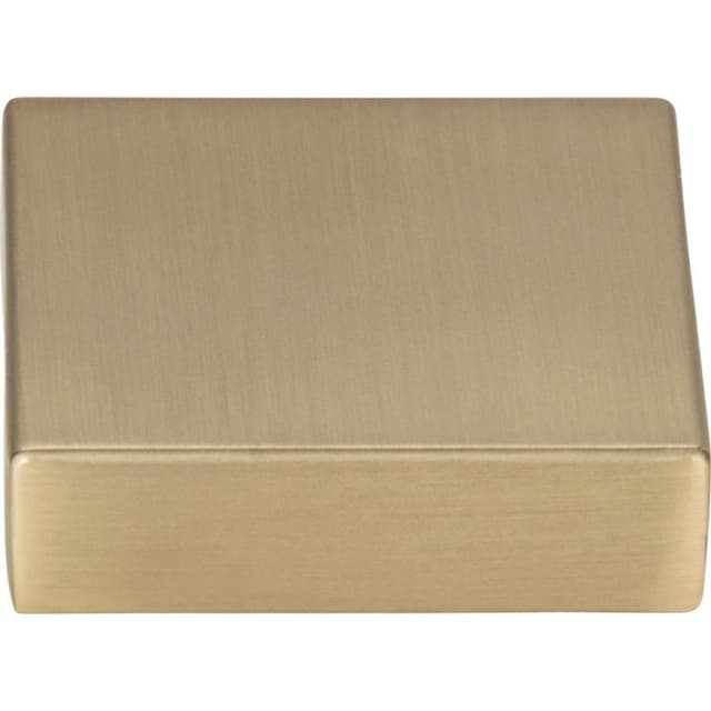 Top Knobs Thin Square Series 1-1/4 in (32 mm) L x 3/8 in (10 mm) W Champagne Knob, - A833-CM
