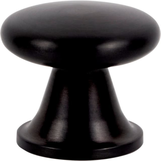 Top Knobs Burbank Series 1-1/8" (29 mm) Diameter Matte BlackKnob, - A969-BL