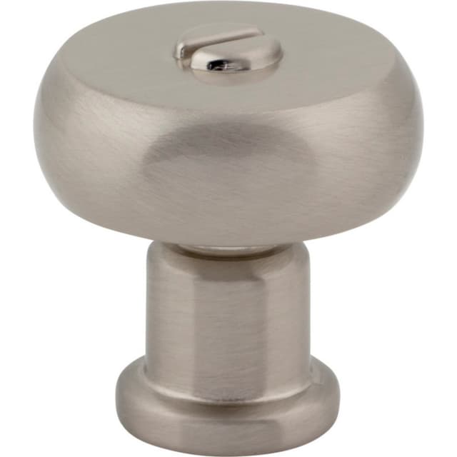 Top Knobs Everitt Series 1-3/16" (30 mm) Diameter Brushed NickelKnob, - A980-BRN