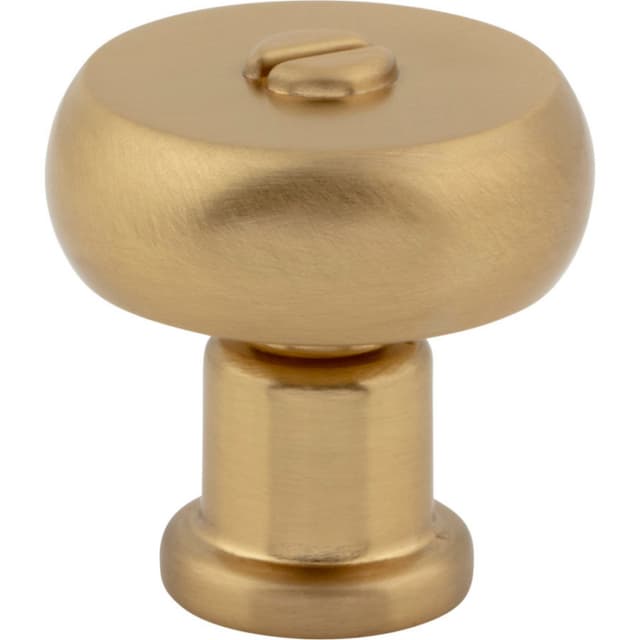 Top Knobs Everitt Series 1-3/16" (30 mm) Diameter Warm BrassKnob, - A980-WB