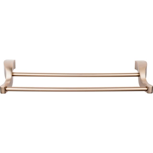 Aqua Bath Double Towel Bar - Brushed Bronze - Top Knobs AQ7BB