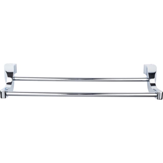 Aqua Bath Double Towel Bar - Polished Chrome - Top Knobs AQ9PC