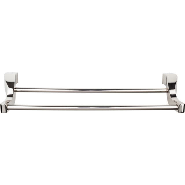 Aqua Bath Double Towel Bar - Polished Nickel - Top Knobs AQ9PN