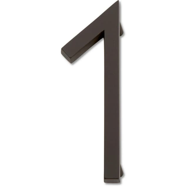 Top Knobs Modern Avalon Series Aged Bronze 4-1/2 in (114 mm) L x 2 in (51 mm) W Zinc House Number, - AVN1-O