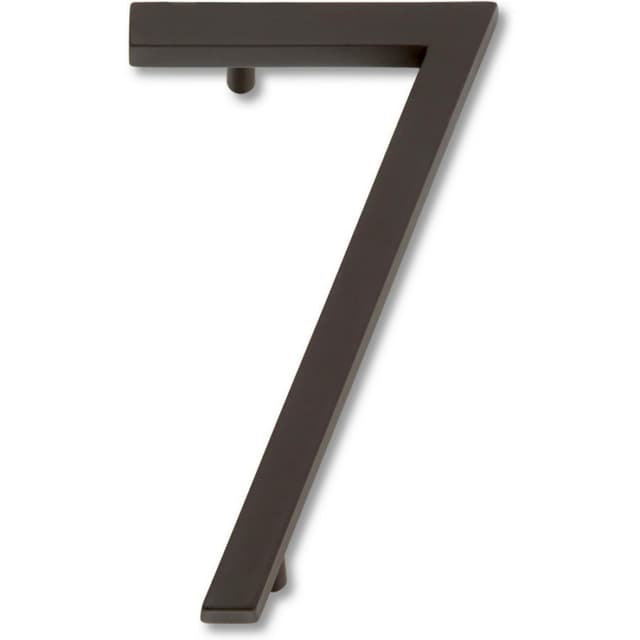 Top Knobs Modern Avalon Series Aged Bronze 4-1/2 in (114 mm) L x 2-1/2 in (64 mm) W Zinc House Number, - AVN7-O