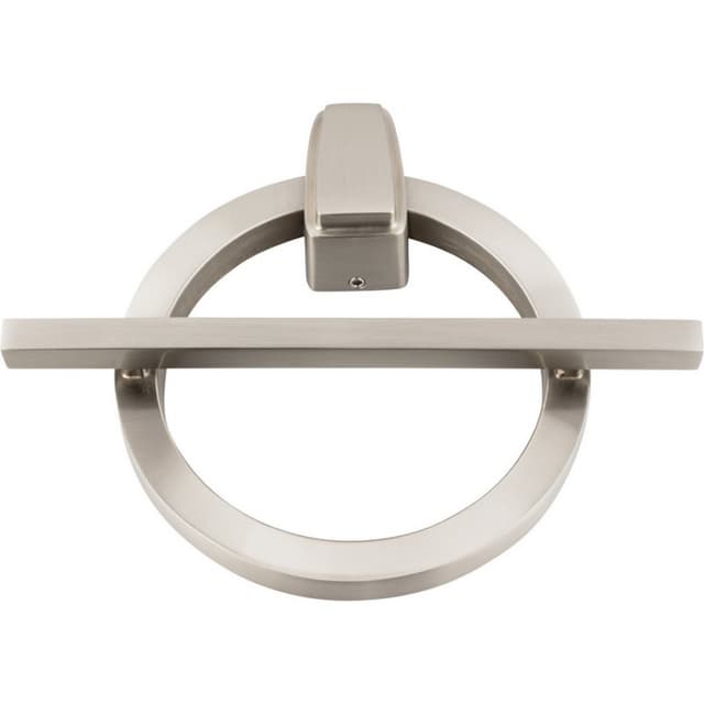 Top Knobs Modern Avalon Series Brushed Nickel 6 in (152 mm) L x 7-1/4 in (184 mm) W Brass Door Knocker, - DK643-BRN