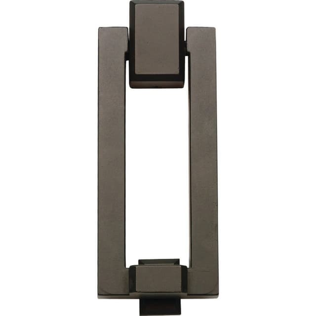 Top Knobs Mission Series Aged Bronze 5-1/2 in (140 mm) L x 2-1/8 in (54 mm) W Brass Door Knocker, - DK644-O