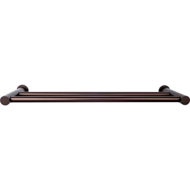 Hopewell Bath Double Towel Bar 18" Center to Center Oil Rubbed Bronze - Top Knobs HOP7ORB