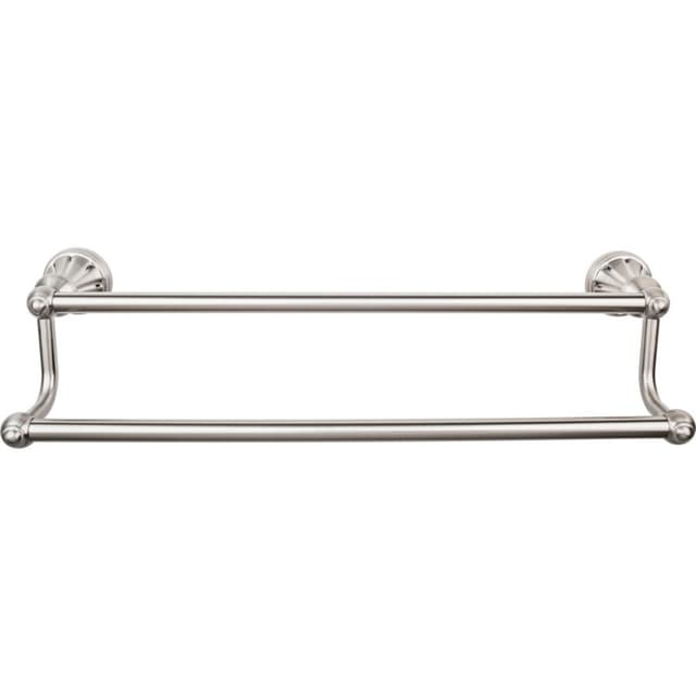 Hudson Bath Double Towel Bar 30" Center to Center Brushed Satin Nickel - Top Knobs HUD11BSN
