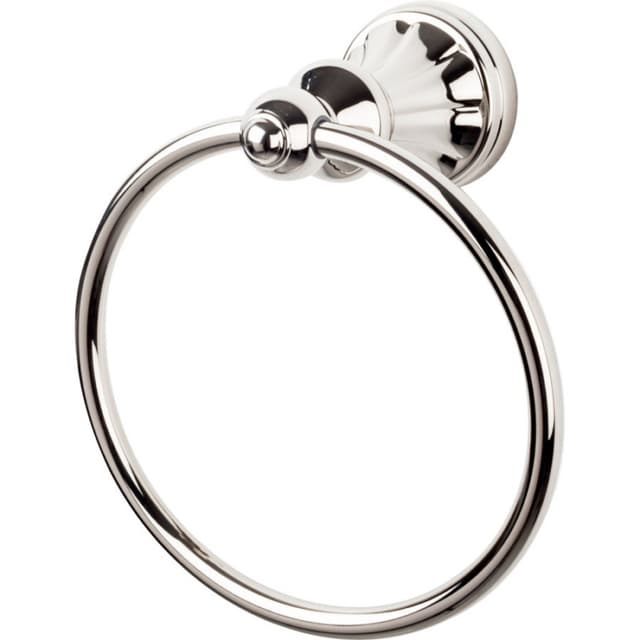 Hudson Bath Ring 7" Long Polished Nickel - Top Knobs HUD5PN