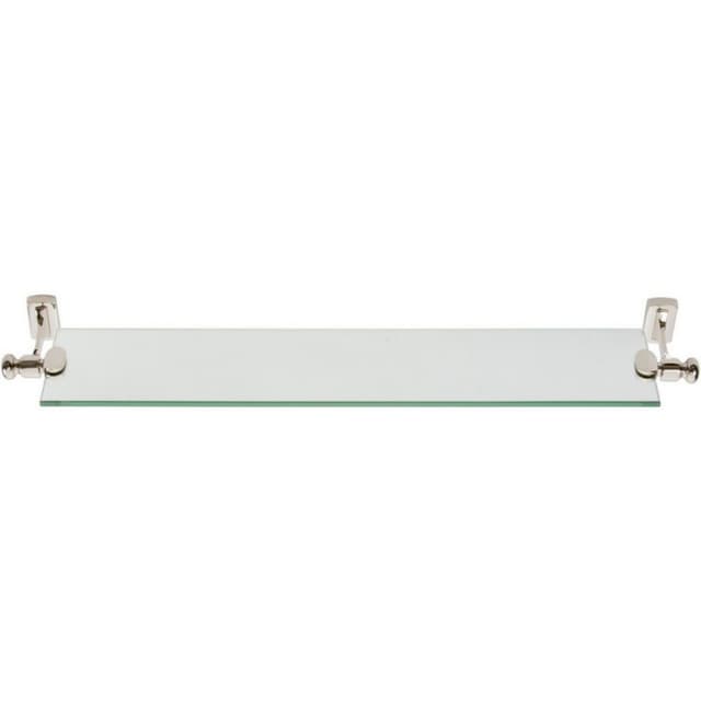 Atlas Homewares legacy bath glass shelf 24" polished nickel lgsf-pn
