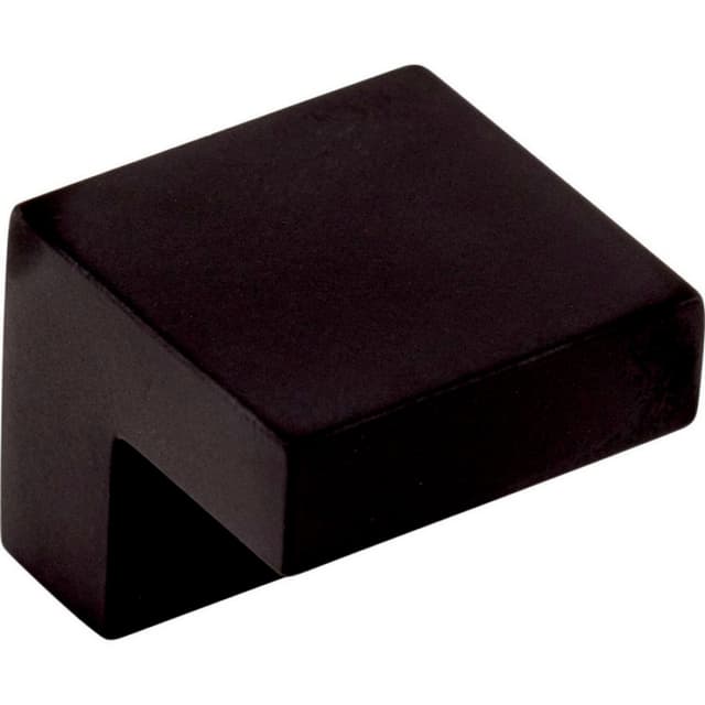 Top Knobs Nouveau Series 1 in (25 mm) L x 3/8 in (10 mm) W Flat Black Knob, - M1165