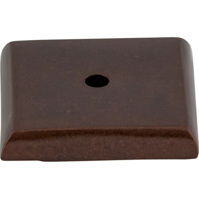 Aspen Square Backplate 1-1/4" Dia Mahogany Bronze Top Knobs