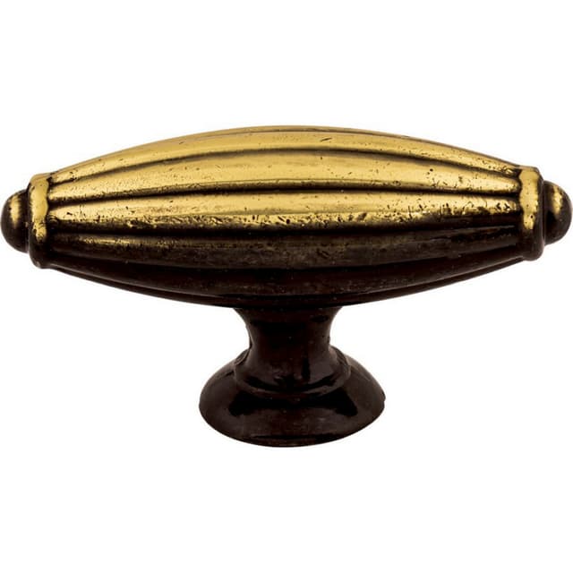 Top Knobs Tuscany-TK Series 2-7/8 in (73 mm) L x 7/8 in (22 mm) W Dark Antique Brass Knob, - M156