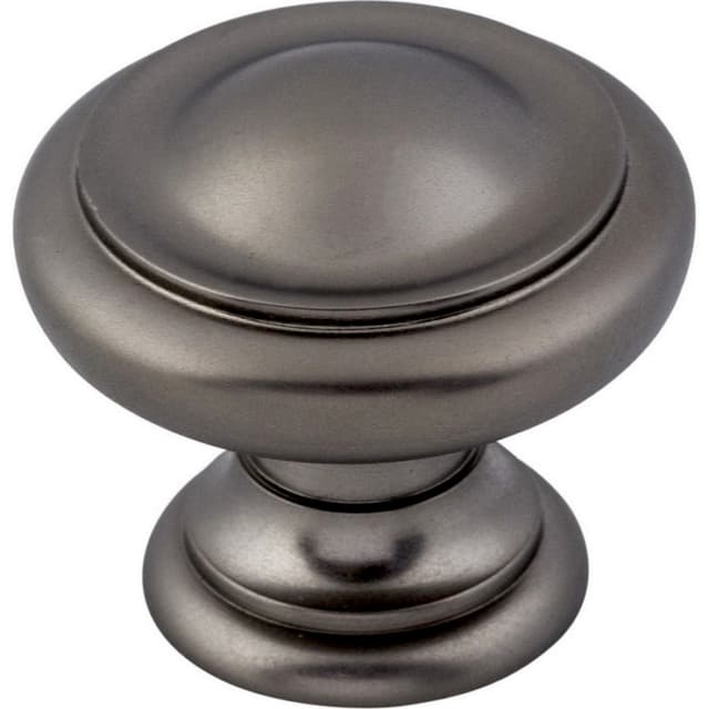 Top Knobs Nouveau Series 1-1/8" (28.5 mm) Diameter Ash GrayKnob, - M1564