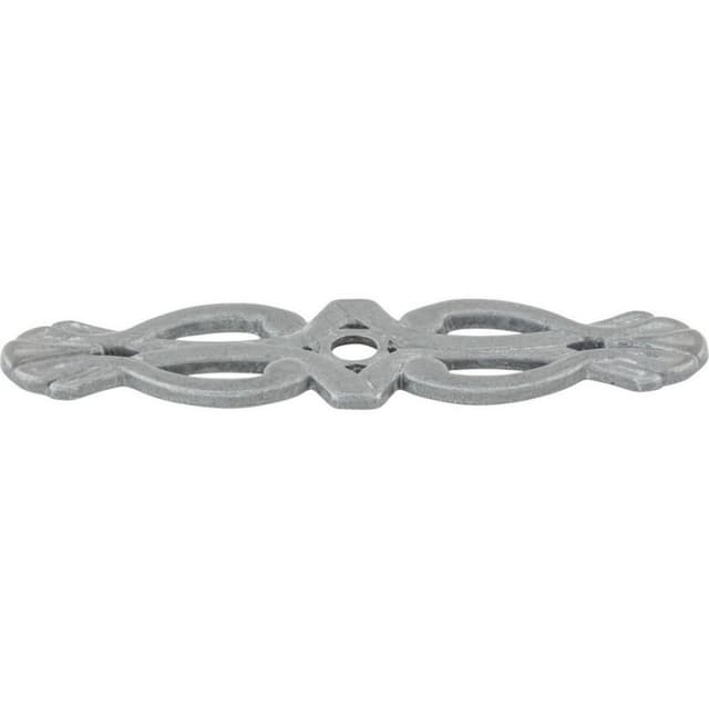 Tuscany Newton Backplate 3-3/16" Long Pewter Light Top Knobs