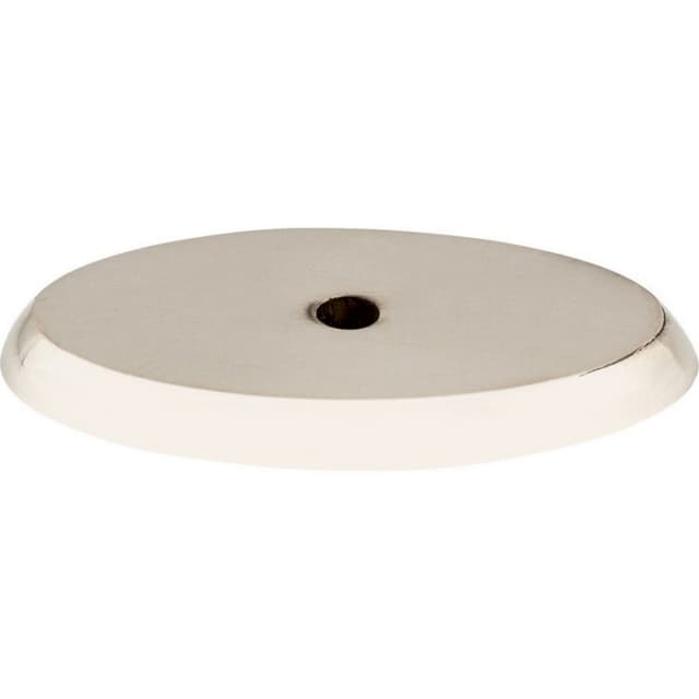 Aspen II Oval Backplate 1-3/4" Long Polished Nickel Top Knobs