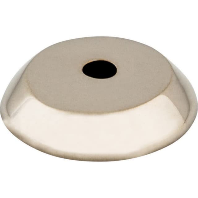 Aspen II Round Backplate 7/8" Dia Polished Nickel Top Knobs