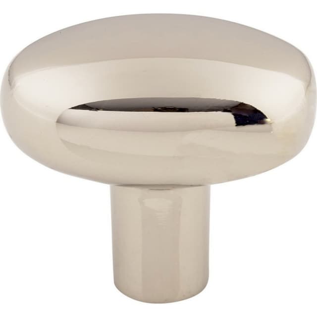 Top Knobs Aspen II Series 1-9/16 in (40 mm) L x 15/16 in (24 mm) W Polished Nickel Knob, - M2073