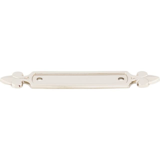 2-1/2" Tuscany Dover Pull Backplate, Polished Nickel