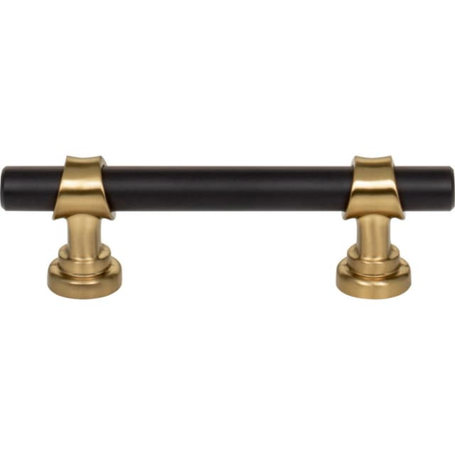 Top Knobs Dakota Series 3" (76 mm) Center to Center Flat Black/Honey Bronze Pull, - M2700