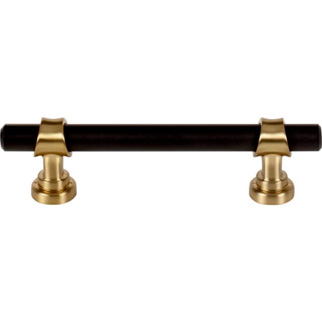 Top Knobs Dakota Series 3-3/4" (96 mm) Center to Center Flat Black/Honey Bronze Pull, - M2704