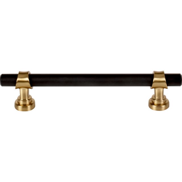 Top Knobs Dakota Series 5-1/16" (128 mm) Center to Center Flat Black/Honey Bronze Pull, - M2716