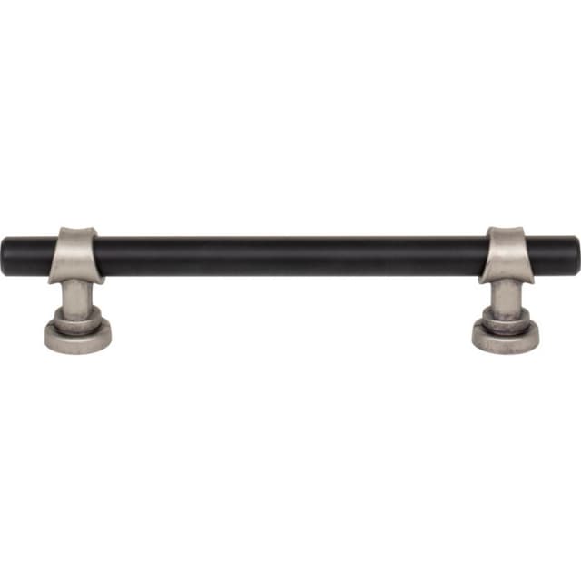 Top Knobs Dakota Series 5-1/16" (128 mm) Center to Center Flat Black/Antique Pewter Pull, - M2718