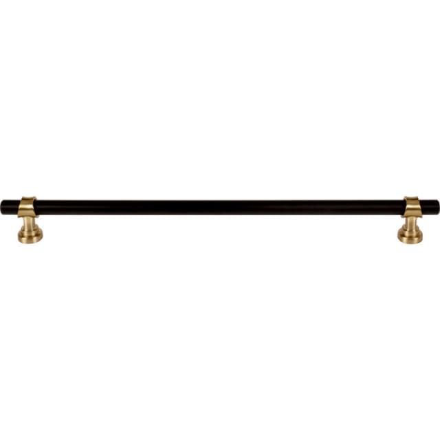Top Knobs Dakota Series 12" (305 mm) Center to Center Flat Black/Honey Bronze Pull, - M2764