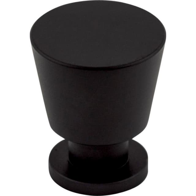 Top Knobs Nouveau Series 7/8" (22 mm) Diameter Flat BlackKnob, - M551