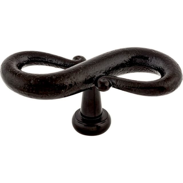 Top Knobs Normandy Series 3-1/4 in (83 mm) L x 1-1/4 in (32 mm) W Patina Black Knob, - M632