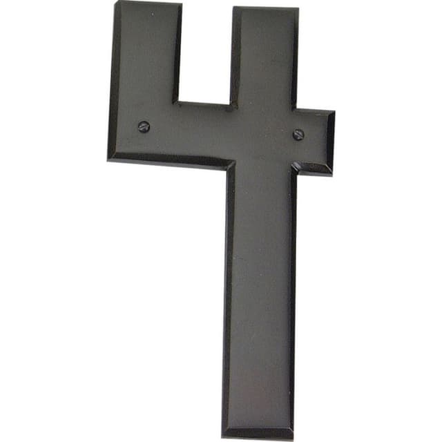 Top Knobs Mission Series Aged Bronze 5-1/2 in (140 mm) L x 2-3/4 in (70 mm) W Zinc House Number, - RCN4-O
