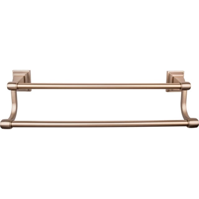 Stratton Bath Double Towel Bar 30" Center to Center Brushed Bronze - Top Knobs STK11BB