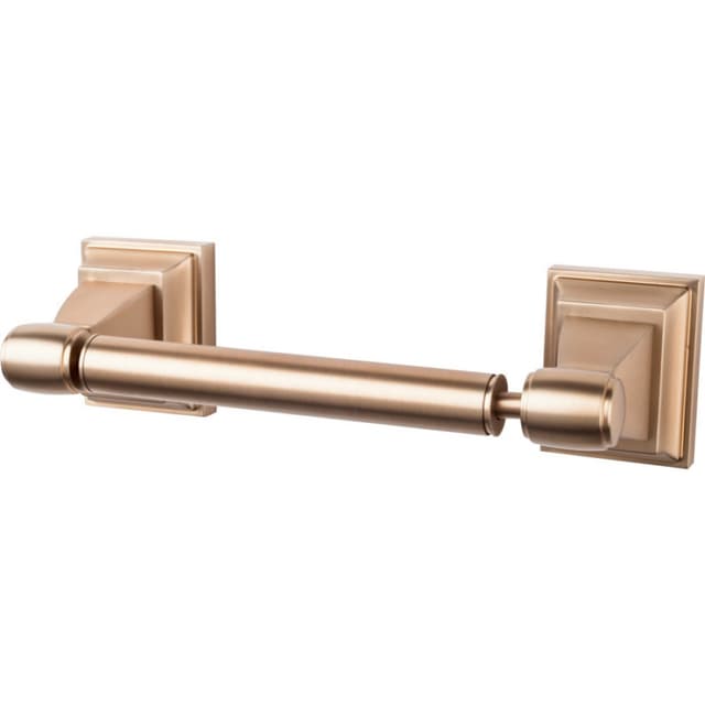 Stratton Bath Tissue Holder 8-3/4" Long Brushed Bronze - Top Knobs STK3BB